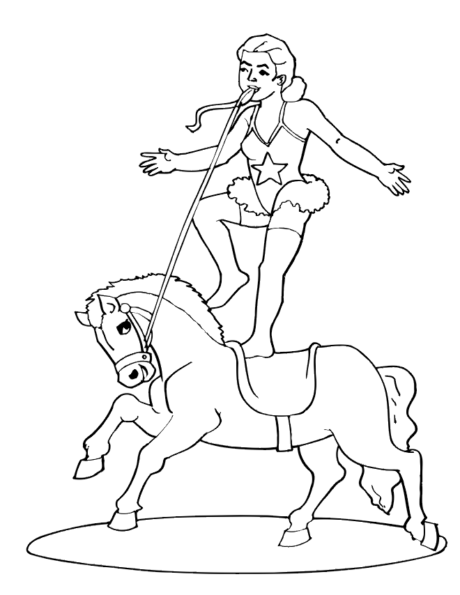 free circus coloring pages