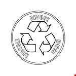 Recycling Symbol Coloring Page