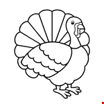 Easy Drawing of Turkey Clipart