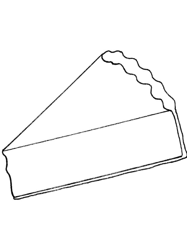 slice of pie birthday coloring pages - food coloring pages 