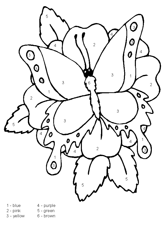 coloring pages plus :: color by numbers