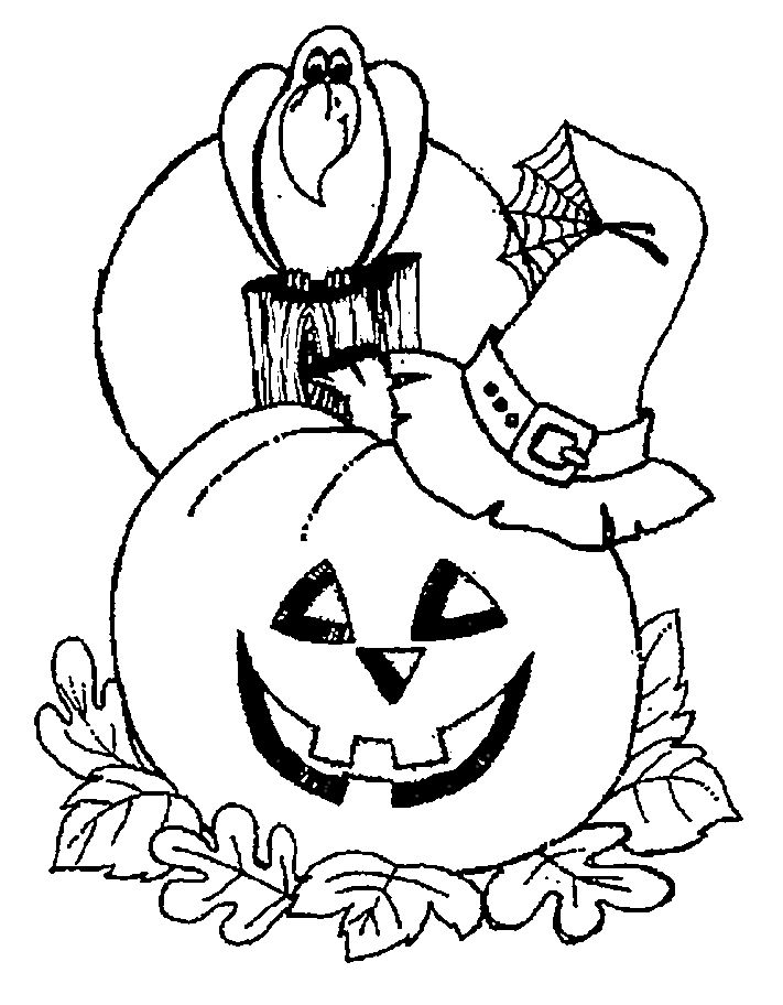 halloween pumpkin coloring pages for kids