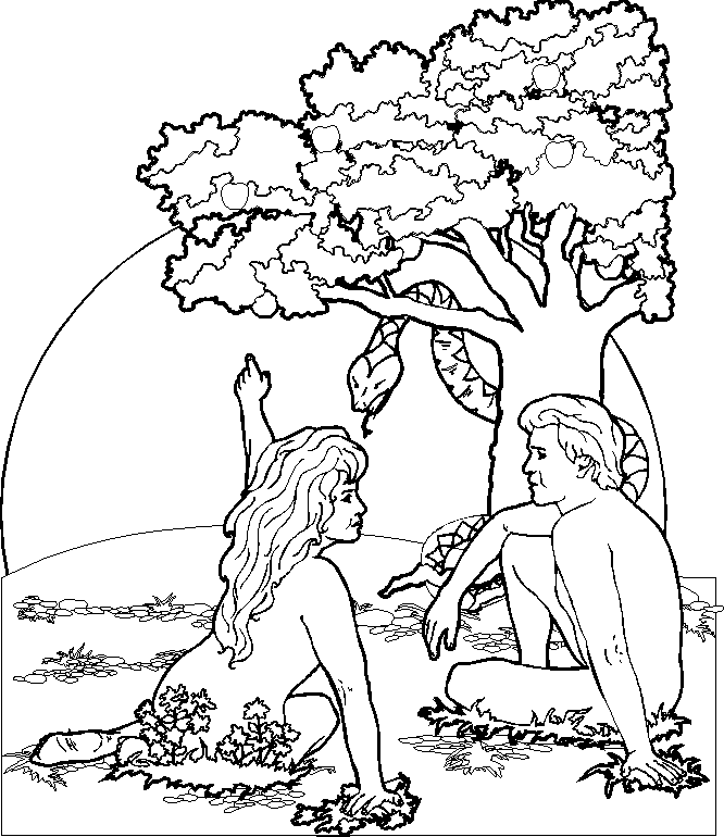 search results â» adam eve coloring page