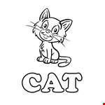 C For Cat Coloring Book