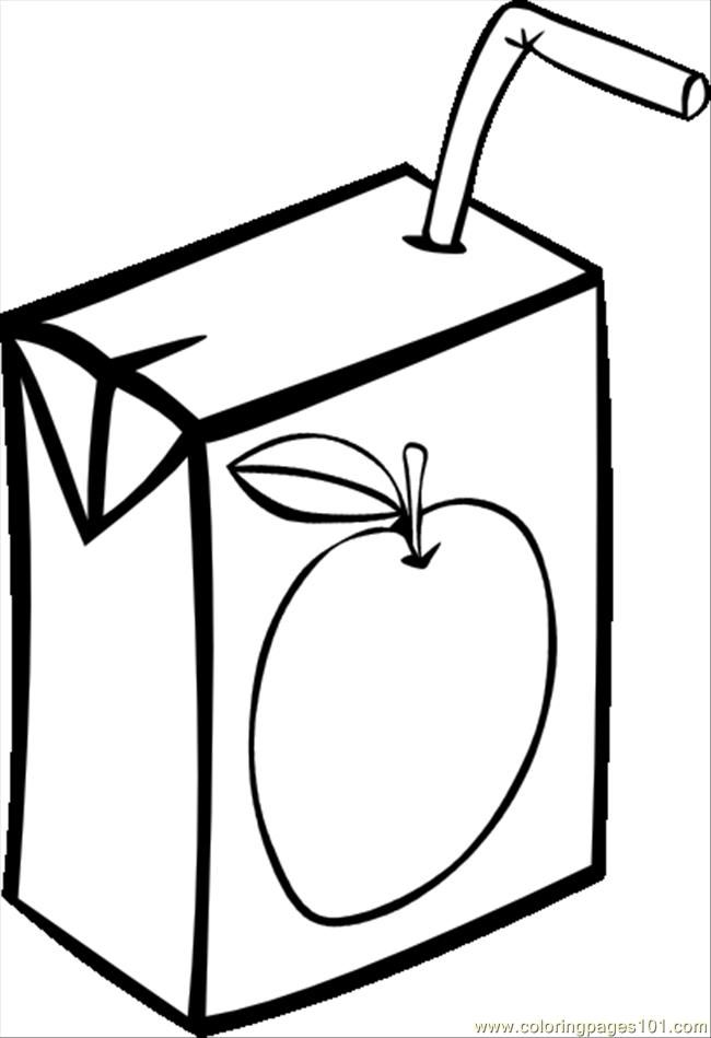 apple juice colouring pages