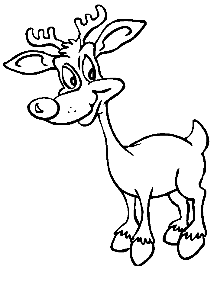 rudolf the red nose reindeer line clipart