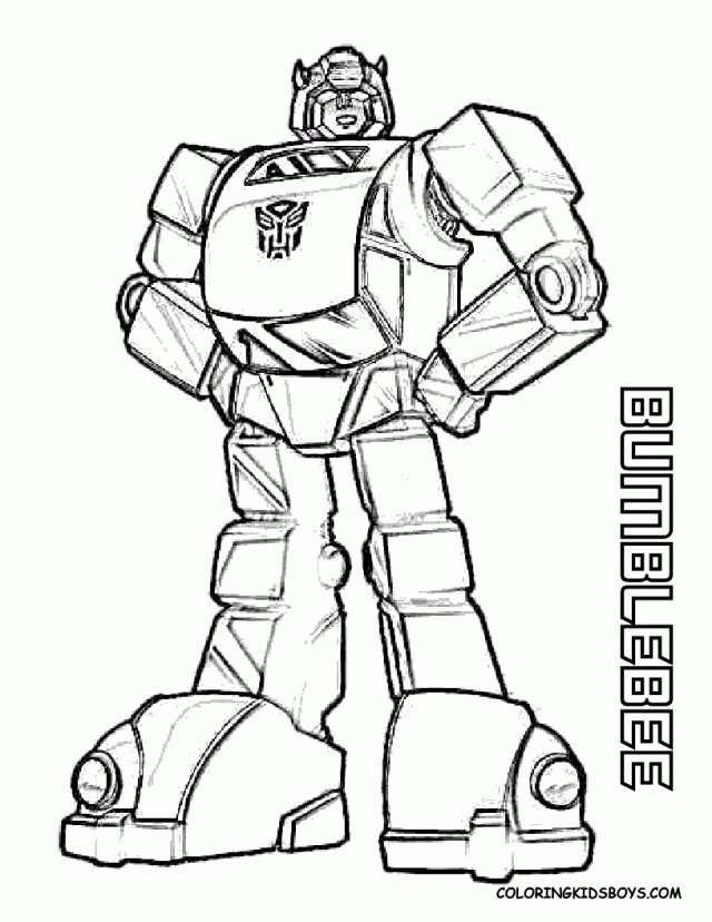 transformer bumblebee coloring pages coloring pages for kids 