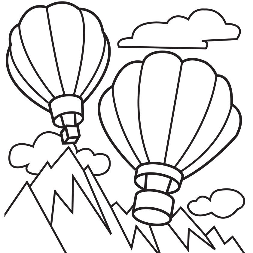 free printable balloon coloring pages online