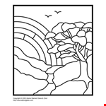 Stained Glass Pattern Coloring Page