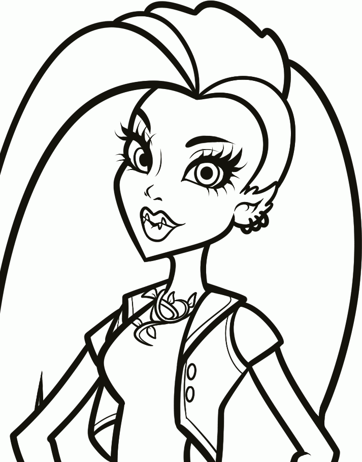 face monster high coloring for kids |monster high coloring pages 