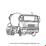 Dumptruck With Stones Coloring  Construction Truck Coloring  