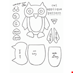 Owl Template | Cards - Patterns 