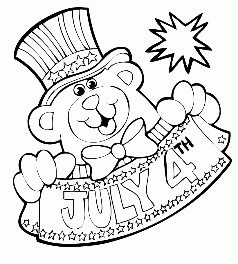 4th of july coloring pages for kids