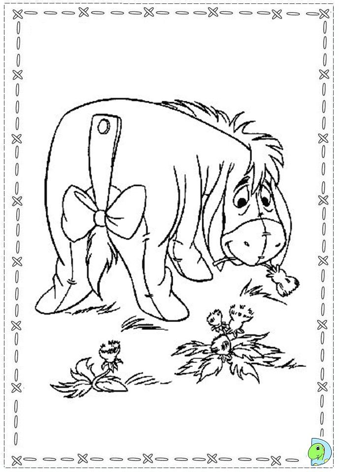 disney eeyore colouring pages