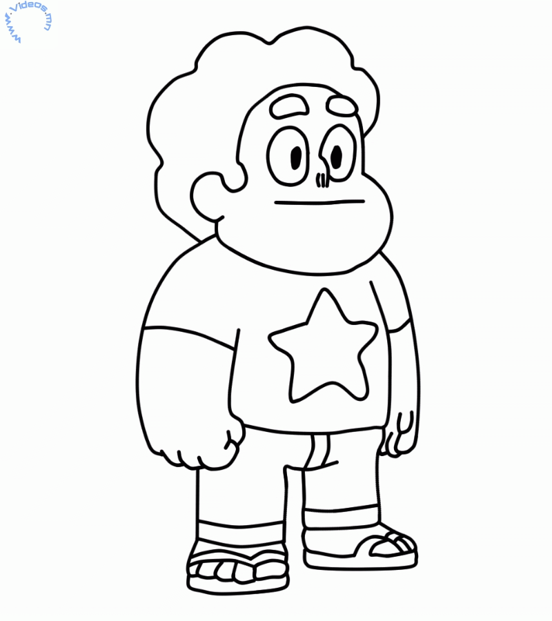 steven from steven universe coloring page | videos.mn
