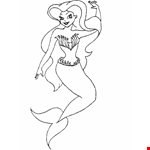 Barbie Mermaid Drawing Page