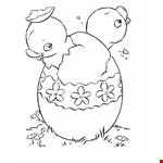 Easter Chick Drawing Book