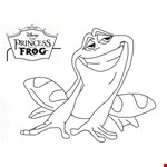 Princess And The Frog Coloring Sheet