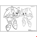 Knuckles Sonic Coloring Page