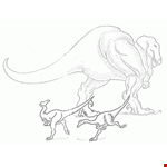 Indominus Rex Dinosaur Coloring Page