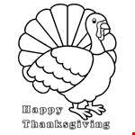 Happy Thanksgiving Line Clipart