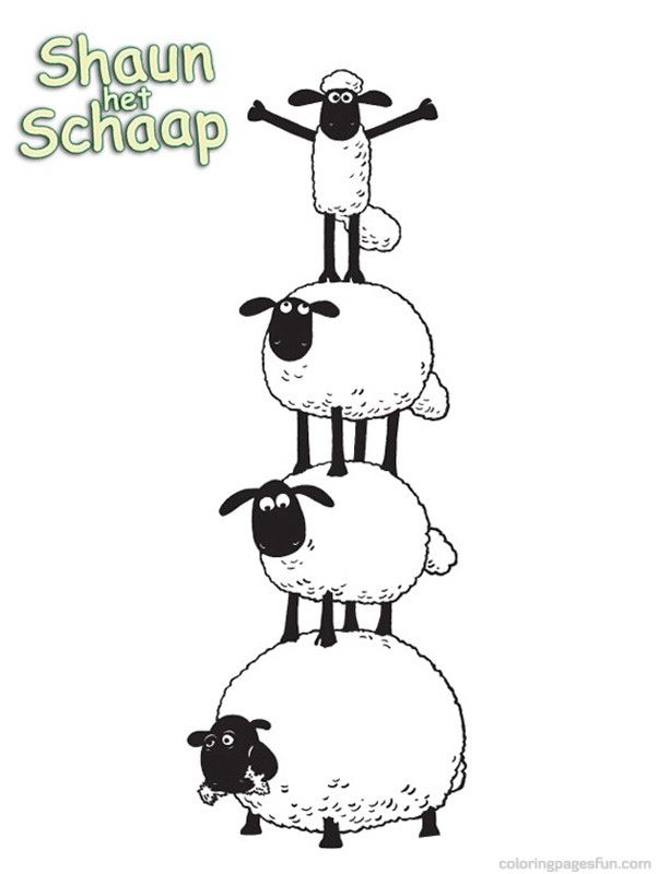 shaun the sheep coloring pages 3 | free printable coloring pages 