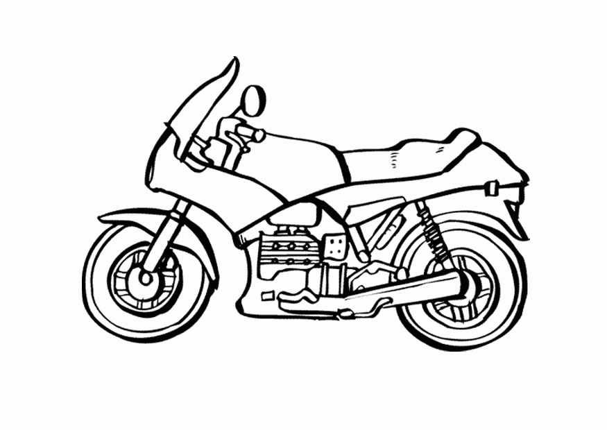 motorcycle | coloring - part 2