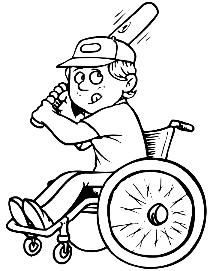 wheelchair coloring pages 2 | free printable coloring pages