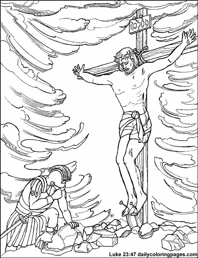 crucifixion of jesus drawing 
