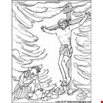 Crucifixion of Jesus Drawing 