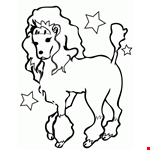 Poddle Dog Coloring Page