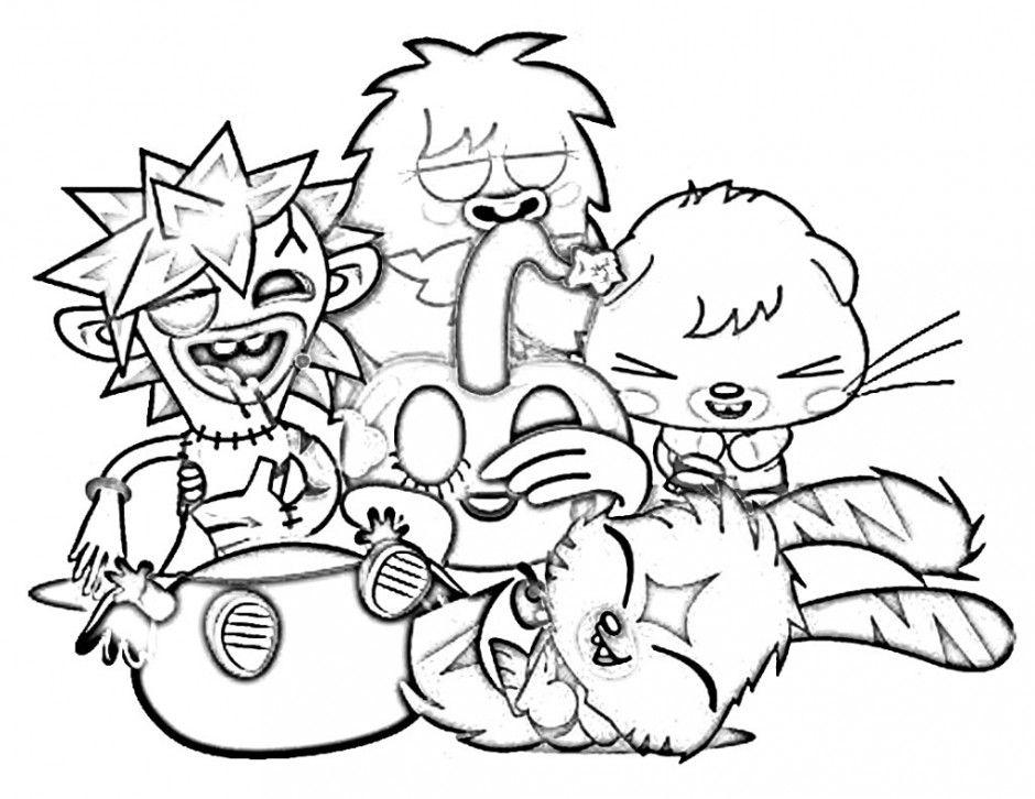 moshi monsters coloring pages