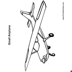 Airplane Coloring Page | Small Plane 