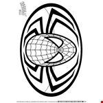 Spider Man Logo Colouring Page