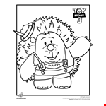 Lotso Bear Story Coloring Page