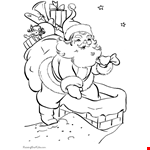 Santa Claus Chimney Clipart Book