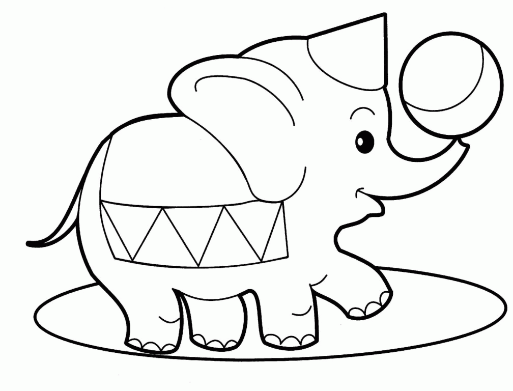 circus elephant coloring pages | clipart panda - free clipart images