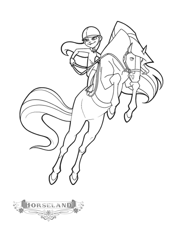 coloring page - horseland coloring pages 4