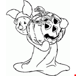 Transmissionpress: Piglet And Pumpkin Halloween Coloring Pages 