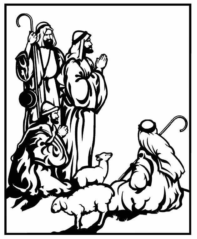 three wise men coloring page