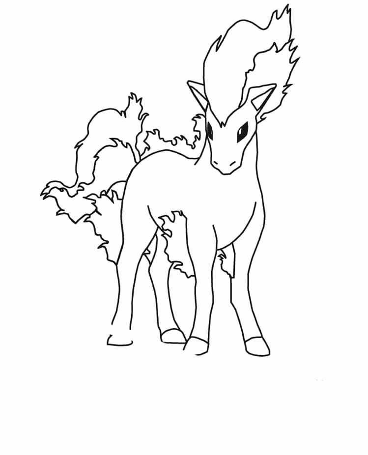 pokemon ponyta coloring pages - pokemon coloring pages : girls 