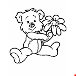 Teddybear Line Clipart
