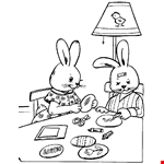 Transmissionpress: Easter Bunny Family Coloring Pages 