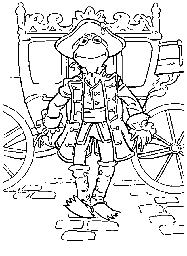 e muppets christmas colouring pages
