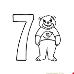 Learn to draw number 7 drawing