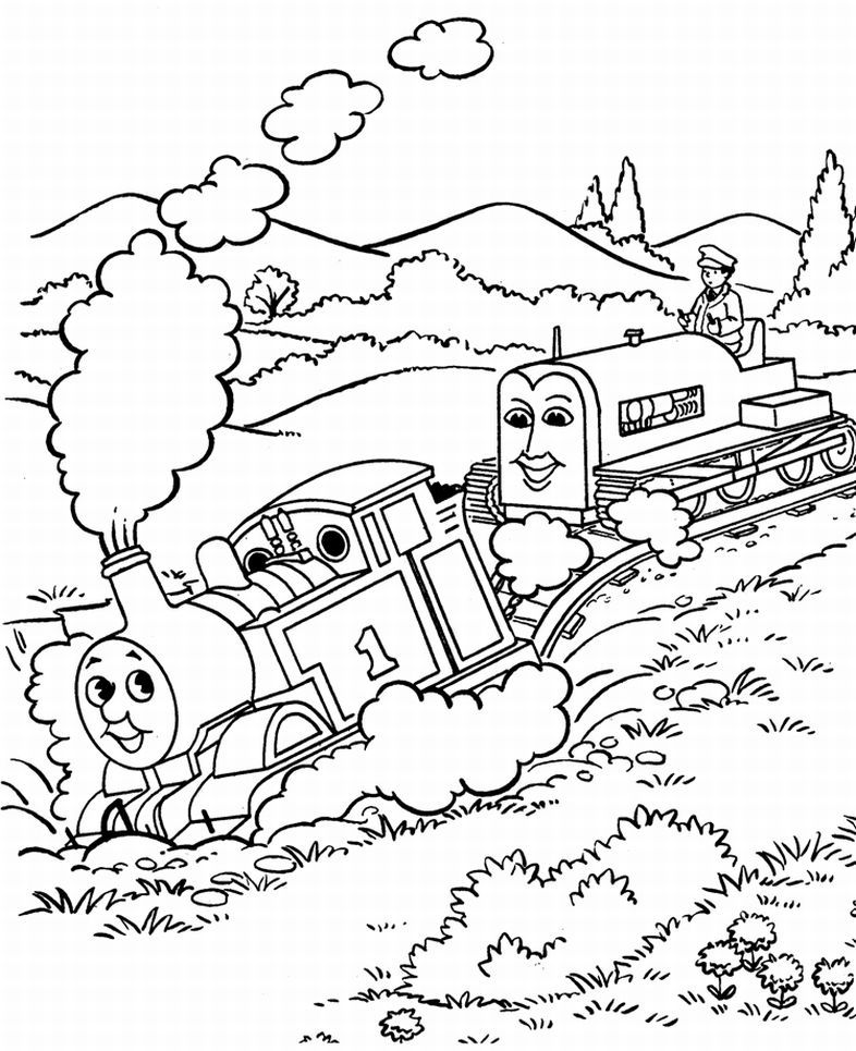 thomas the tank engine coloring pages | coloring pics