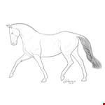 Horse Family Coloring Sheet
