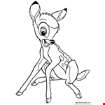 Bambi Drawing Drawing Page