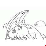 Free Printable Dolphin Coloring Pages For Kids 