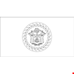 Flag Of Belize Sub Umbra Floreo Coloring Page
